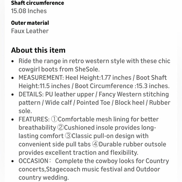 Brown Western Cowboy Boots - Picture 7 of 8